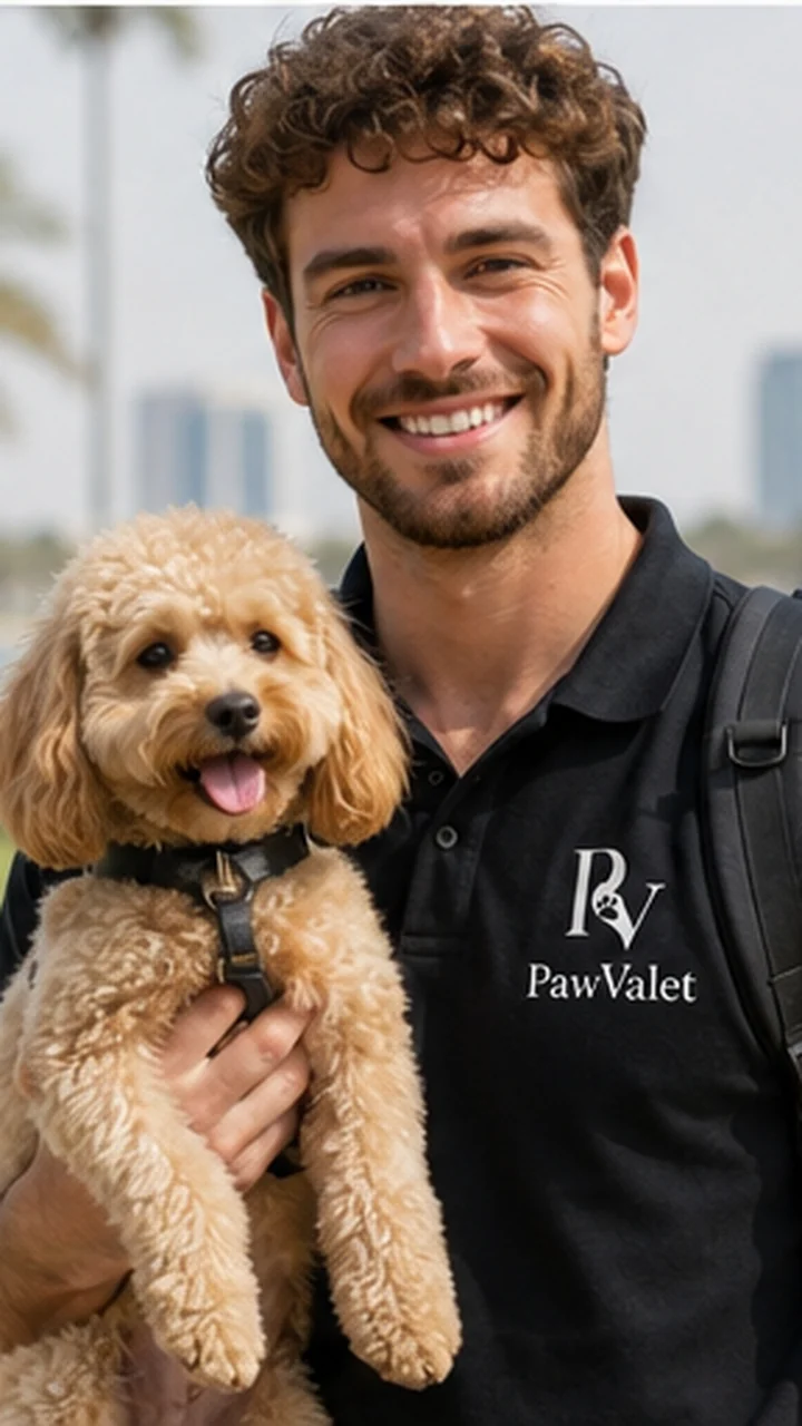 Raj, PawValet walker — Palm, Mirdif, JVC